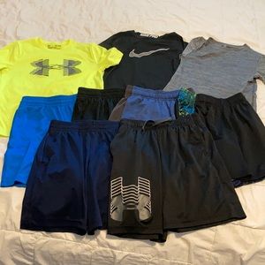 Lot of little boys exercise clothes sizes 4/5 xs/s